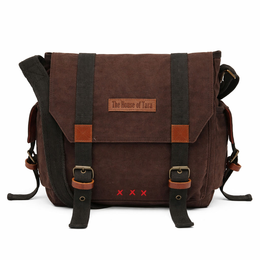 Brown Unisex Messenger Bag for Everyday Use 173